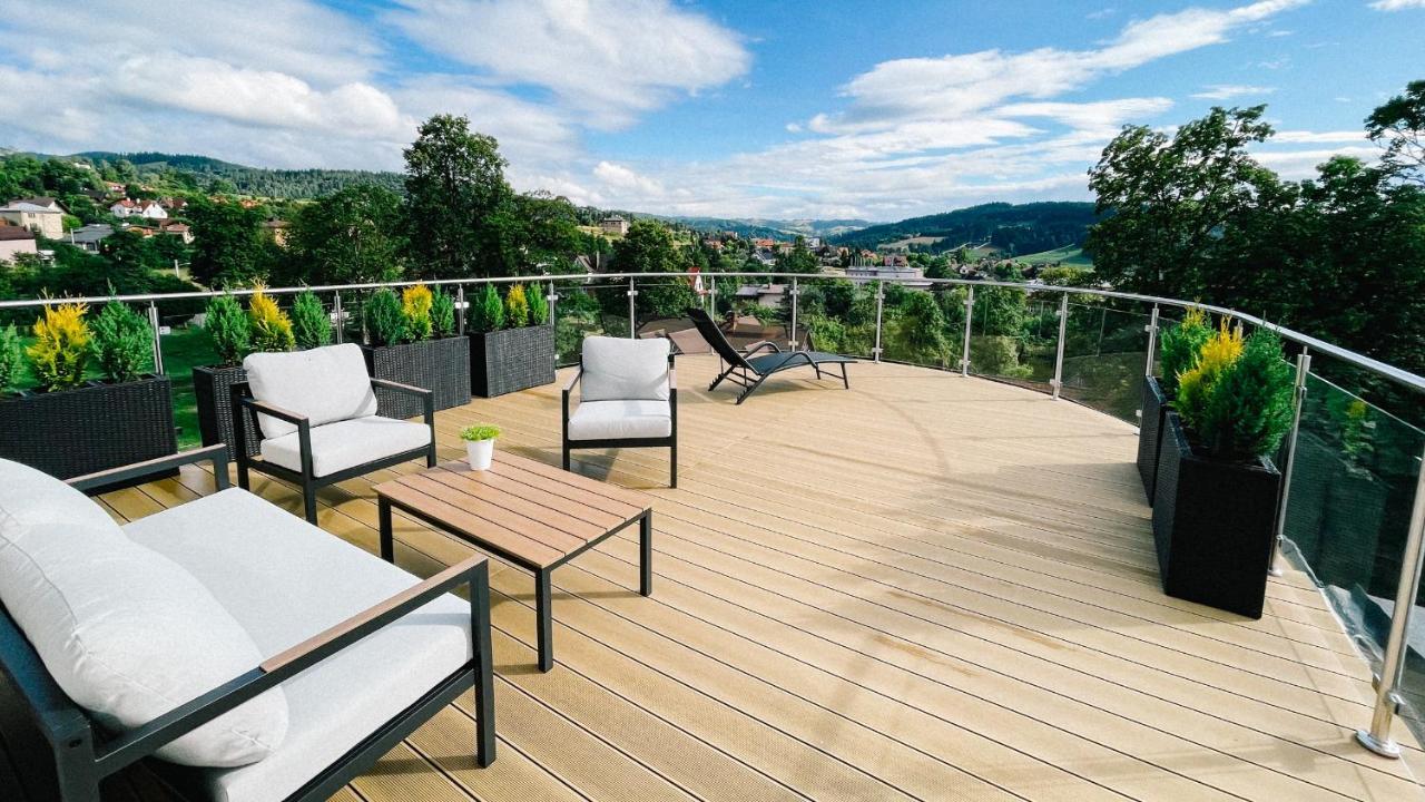 Apartament Penthouse Sloneczna Rapsodia - Blisko Parku Zdrojowego - Duzy Taras Na Dachu - Piekny Widok - Winda - Garaz Rabka Zewnętrze zdjęcie